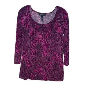 INC International Concepts Pink and Purple Blouse